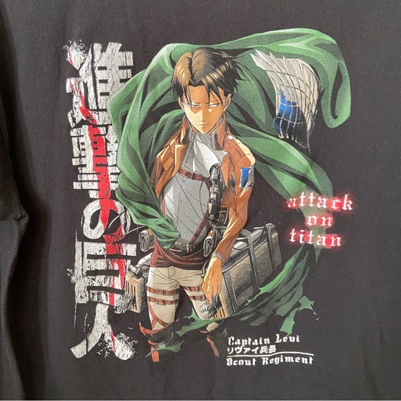 Captain Levi Attack On Titan Tee - Picture 3 of 5